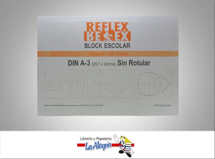 BLOCK VEGETAL S/ROTULAR A3 20H MARCA DELFOS   