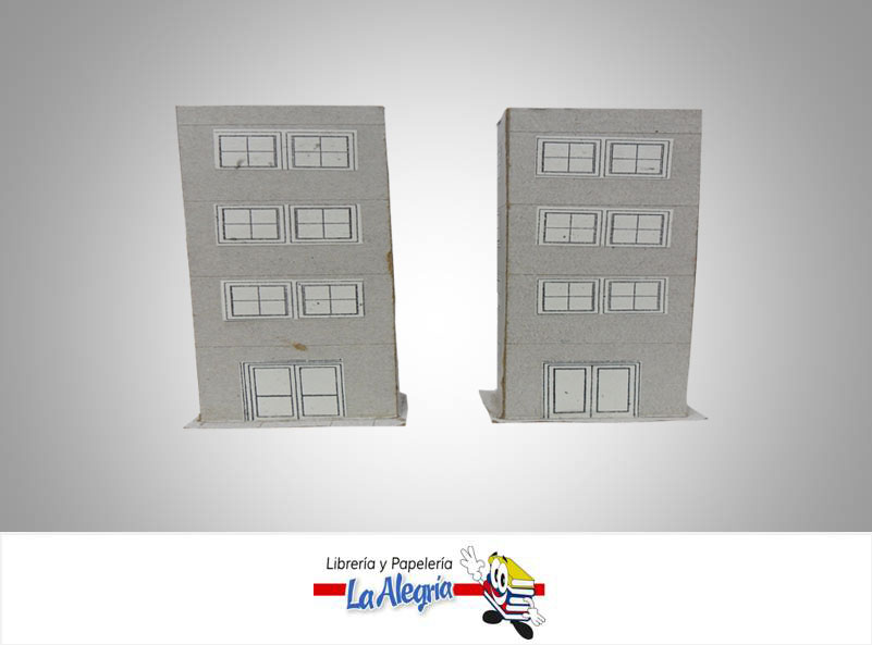 EDIFICIO P/MAQUETA 3 PISO ESC 1:125 UND MARCA S/M   