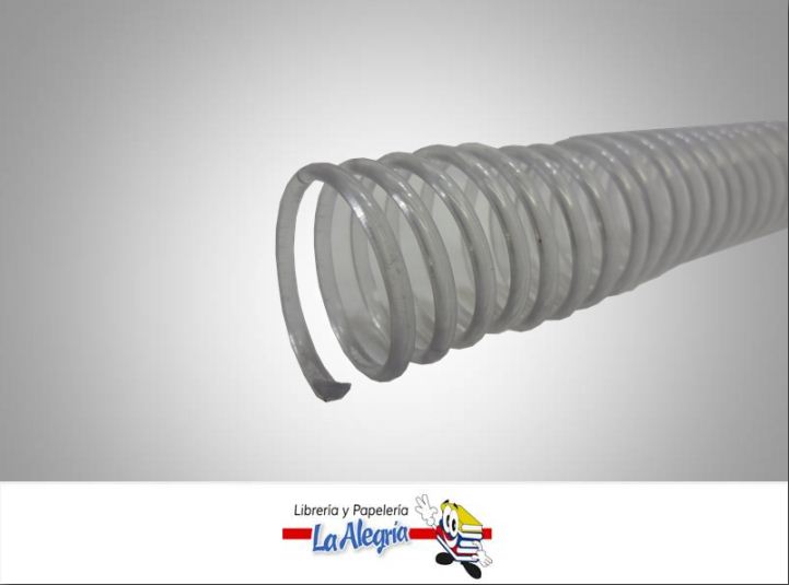 ESPIRAL CONTINUO 25MM TRANSP MARCA S/M   