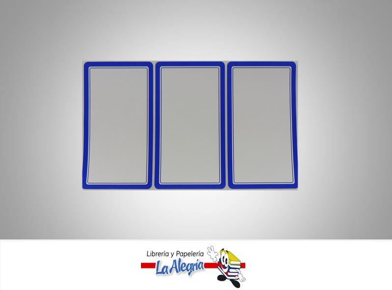 ETIQUETA RECTANGULAR 9X5CM AZUL 9UND MARCA STAR   