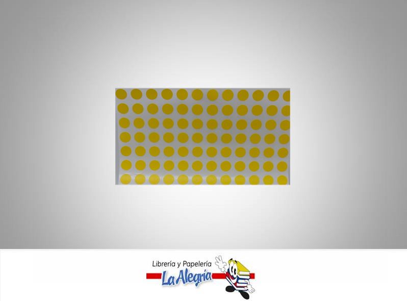 ETIQUETA CIRCULAR 1CM AMARILLO 252UND MARCA STAR   