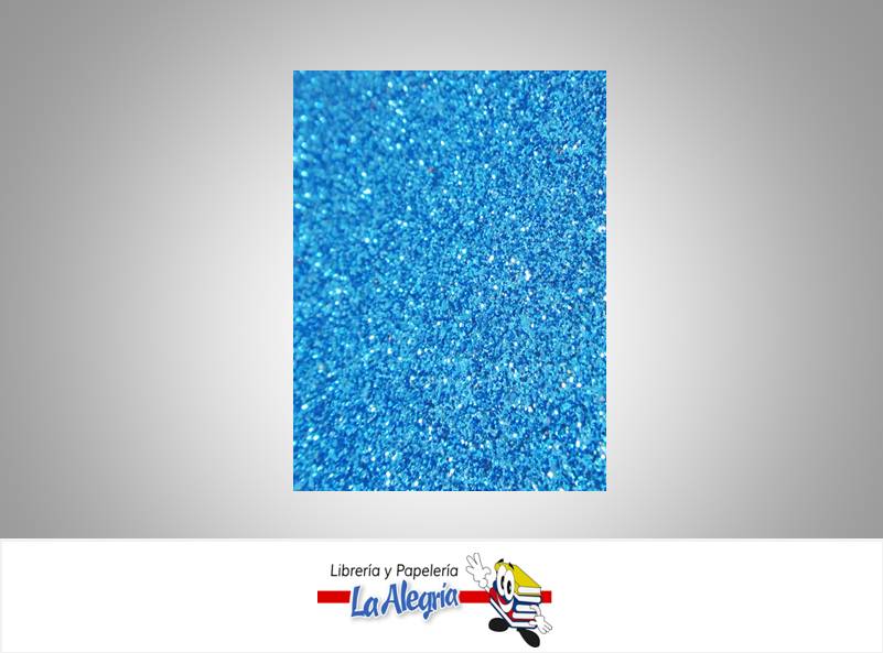 FOAMI ESCARCHADO DOBLE CARTA AZUL TURQUESA MARCA S/M