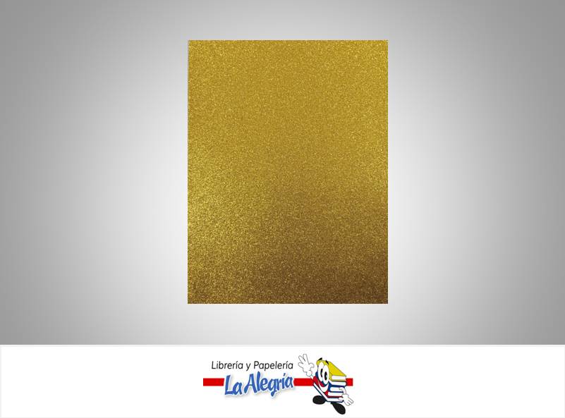 FOAMI ESCARCHADO DOBLE CARTA AMARILLO MAIZ MARCA S/M