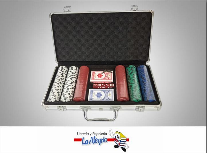 FICHERO D/POKER 300 FICHAS MARCA S/M   