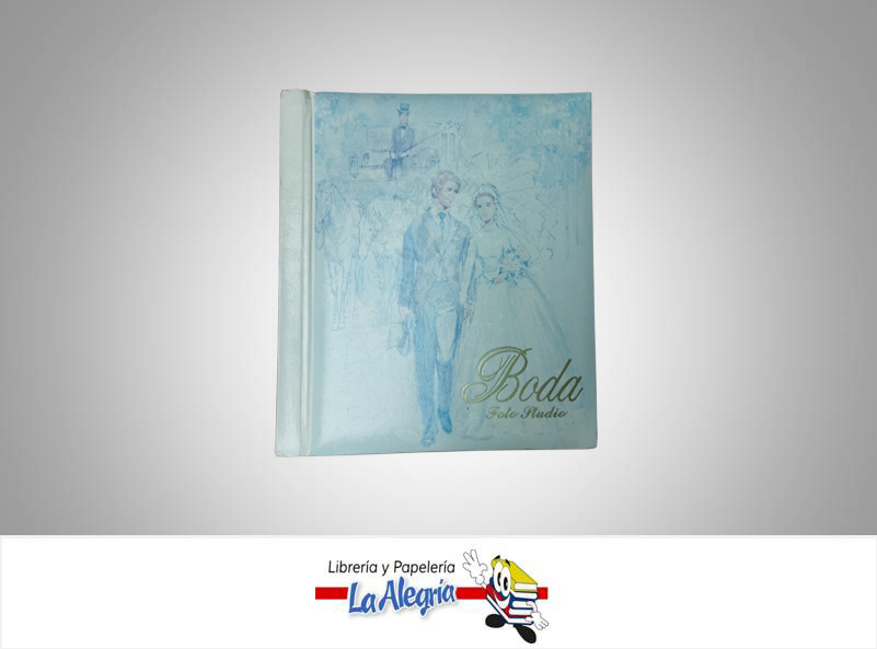 ALBUM FOTO 27,5X30CM BODA AZUL UND       