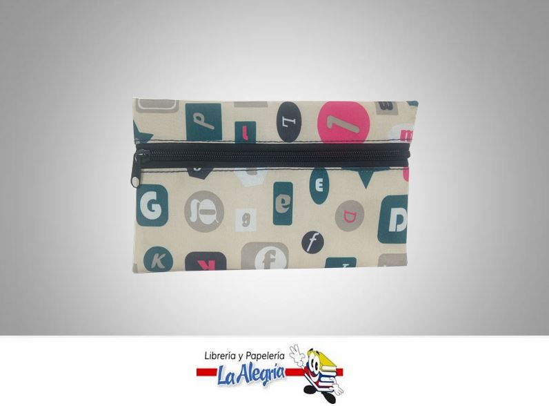 CARTURCHERA C/CIERRE 21,5X13,5CM LOGOS MARCA S/M   