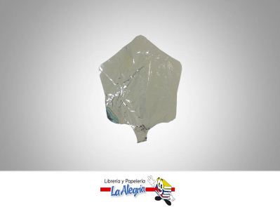 GLOBO FOIL 10'' ESTRELLA PLATEADO UND MARCA SM   