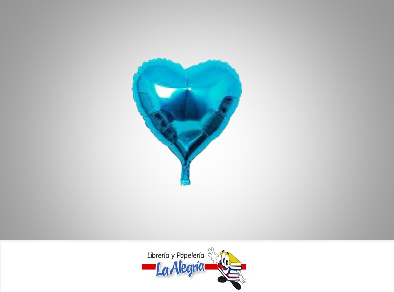 GLOBO FOIL 18'' CORAZONTURQUESA UND    