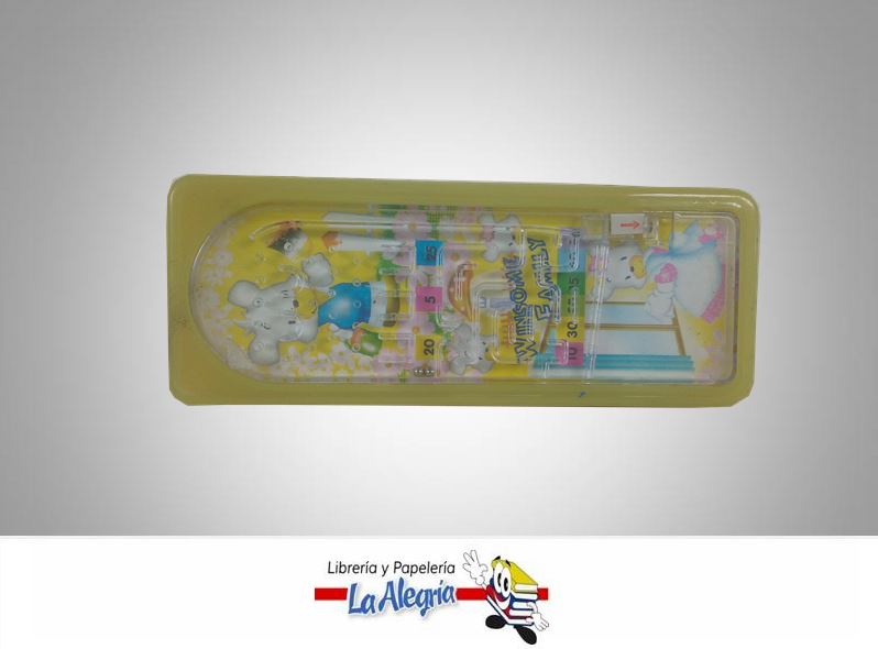 CARTUCHERA PLAST C/JUEGO 20X7CM AMARILLO MARCA S/M   