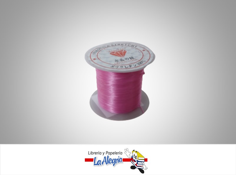 HILO NYLON ELASTICO ROSADO X METRO  MARCA S/M
