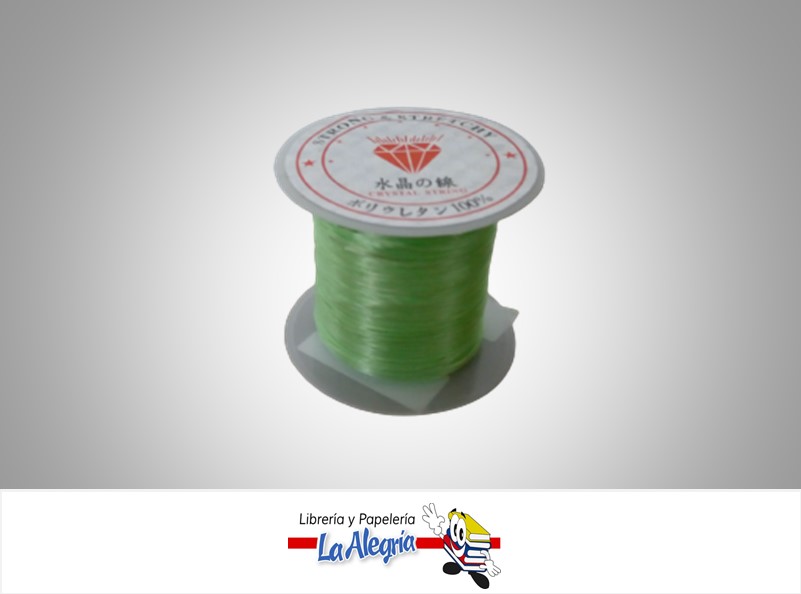 HILO NYLON ELASTICO VERDE AGUA X METRO  MARCA S/M