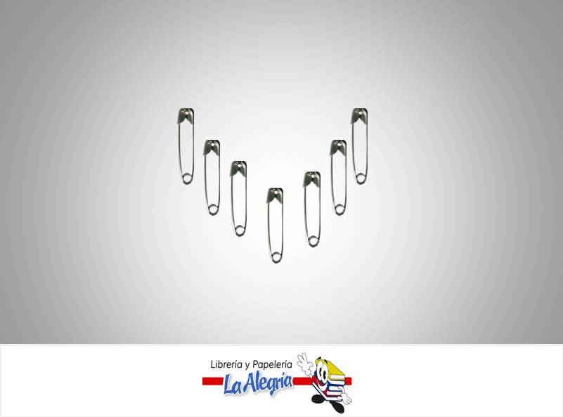 GANCHO IMPERDIBLE 13MM PLATEADO 12UND MARCA S/M   