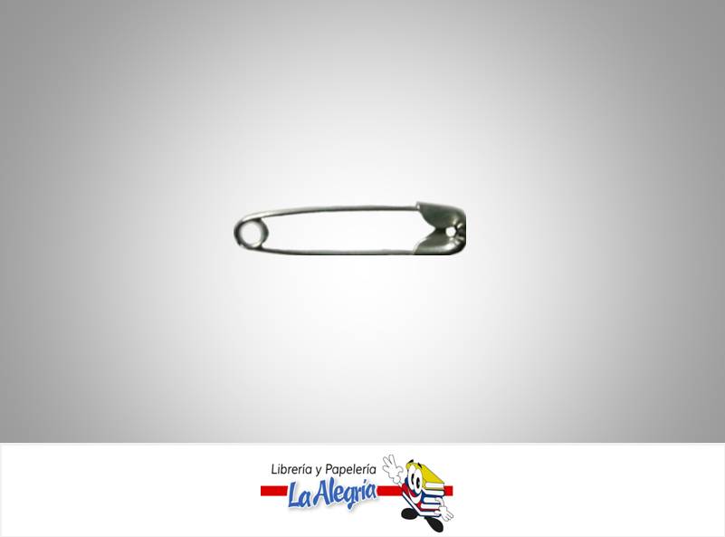GANCHO IMPERDIBLE 32MM PLATEADO 12UND MARCA S/M   