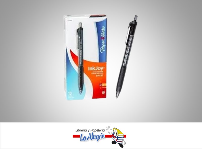 BOLIGRAFO INKJOY 300 NEGRO CON TAPA P/U MARCA PAPER MATE