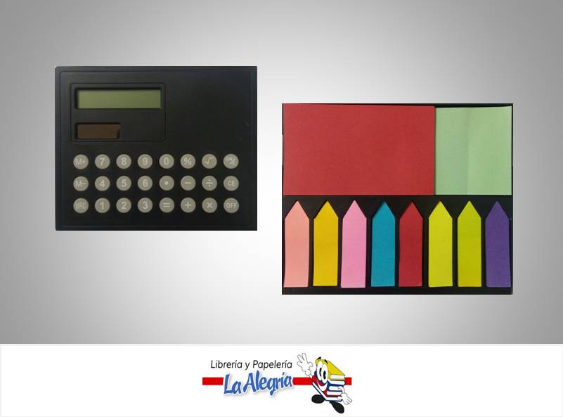 PORTA NOTAS CON CALCULADORA    