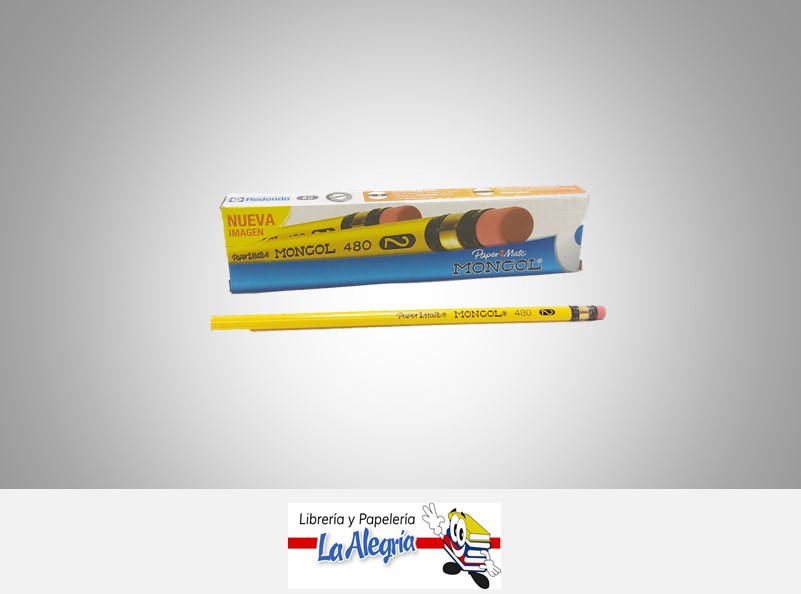 LAPIZ GRAFITO MONGOL N°2 HB UND MARCA MONGOL
