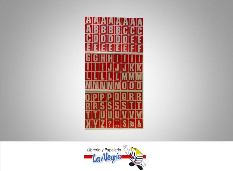 ETIQUETA LETRAS 2,2X1,7CM BLANCA 96UND MARCA STAR   