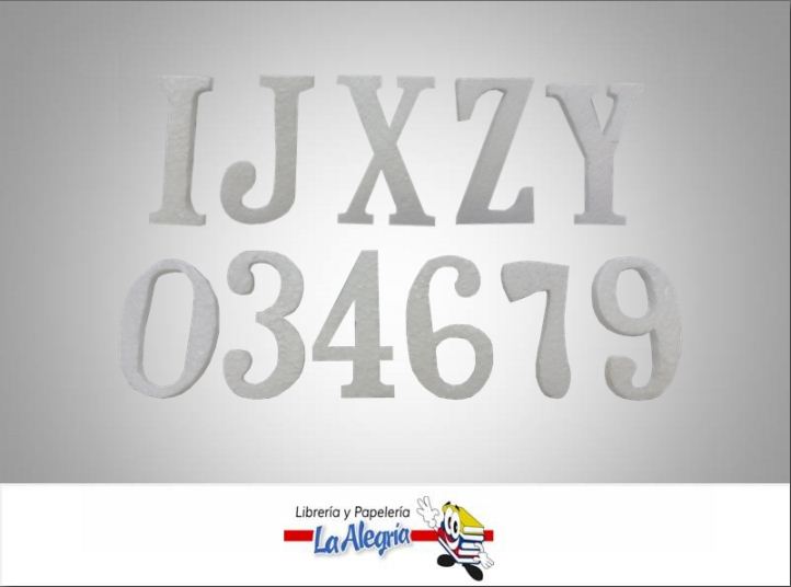 ANIME LETRA/NUMERO VARIOS 7,5CM UND MARCA S/M   