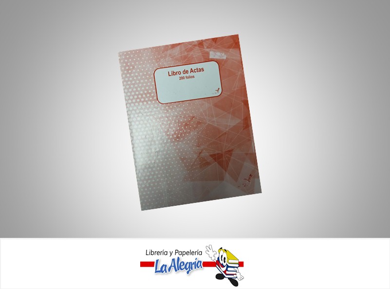 LIBRO DE ACTAS 200 FOLIOS MARCA S/M   