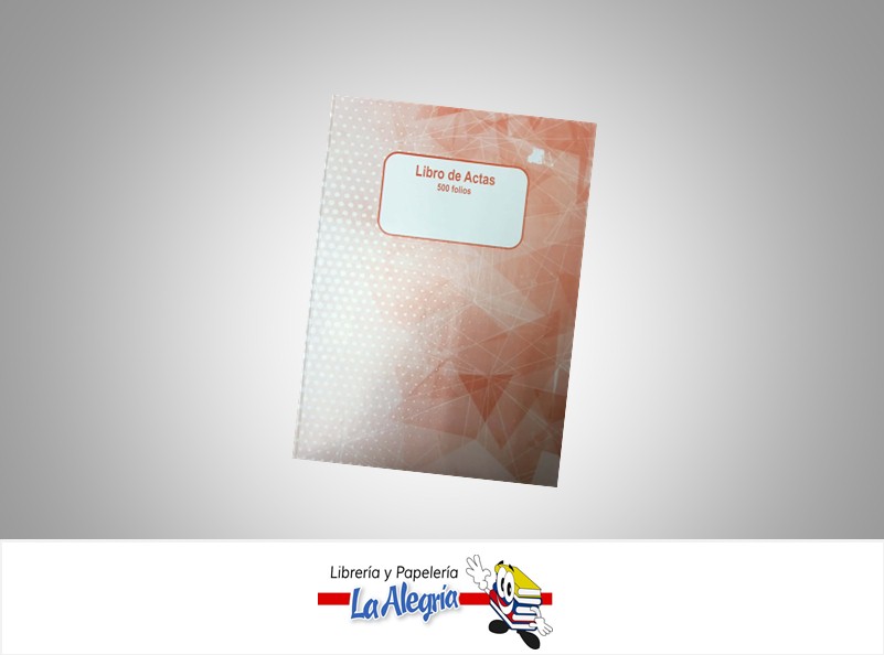 LIBRO DE ACTAS 500 FOLIOS MARCA S/M   