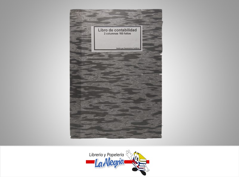 LIBRO DE CONTABILIDAD 2 COL 100 FOLIOS MARCA IZALIBRO   