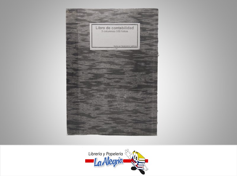 LIBRO DE CONTABILIDAD 3 COL 100 FOL MARCA IZALIBRO   