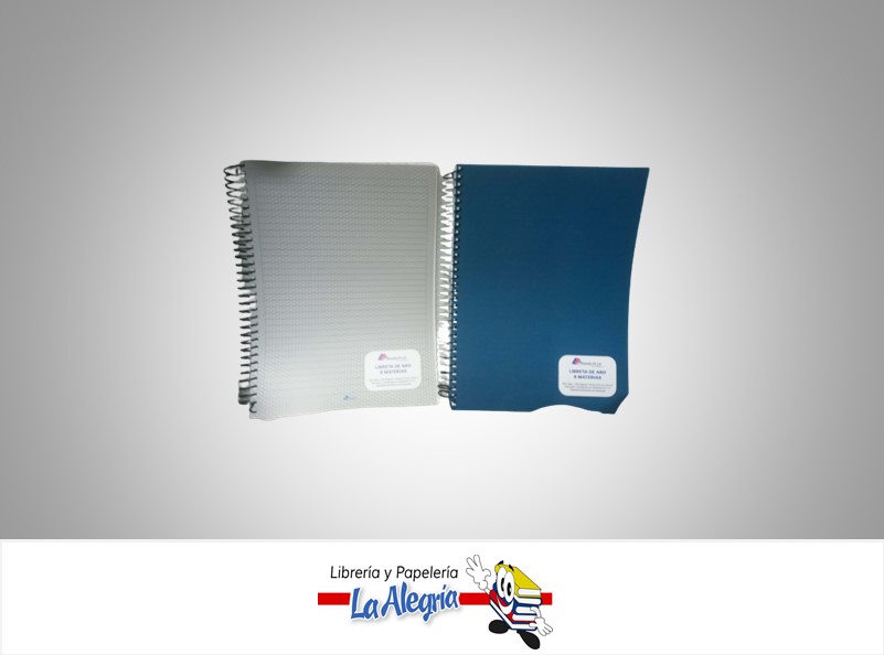 LIBRETA ESPIRAL 6 MATERIAS 150 HOJAS 1 LINEA 21.5X28CM MARCA ALINEADOS PT