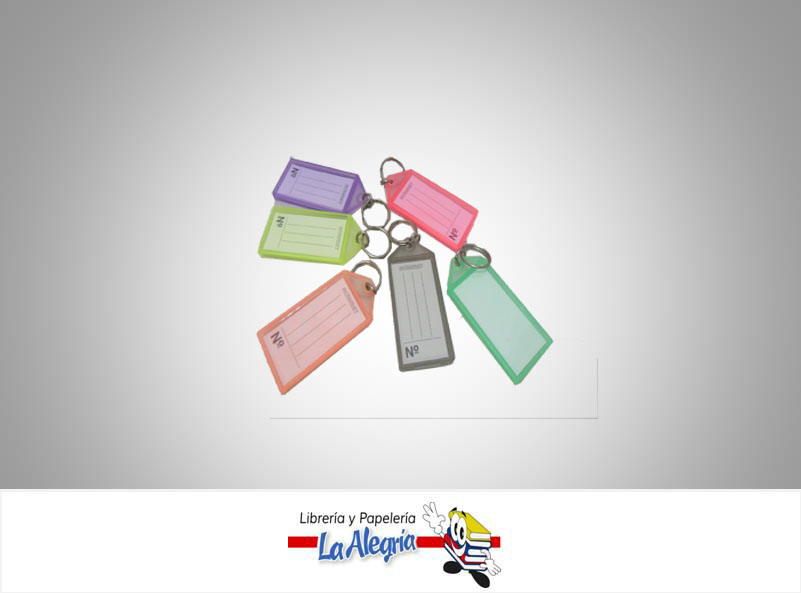 LLAVERO PLASTICO IDENTIFICADOR UND MARCA S/M