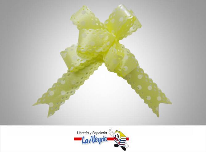 LAZO MAGICO 12X250MM AMARILLO C/PUNT UND MARCA S/M   
