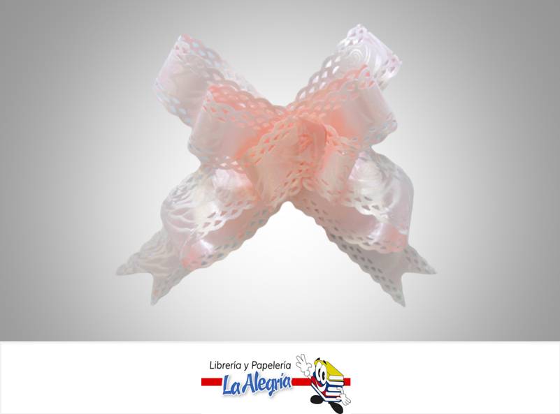LAZO MAGICO 18X390MM MELON/ROSA UND MARCA HAND DRAW FLOWER   