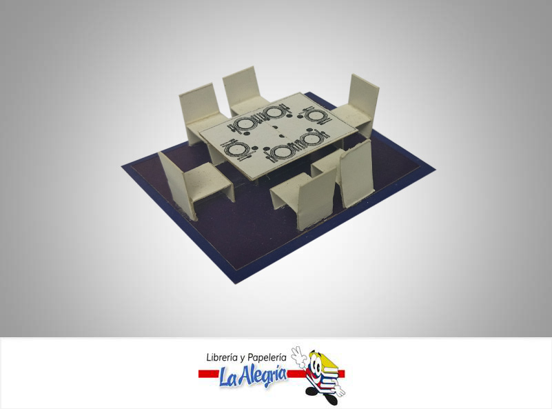 COMEDOR P/MAQUETA 6 PUESTO ESC 1:50 UND MARCA S/M   