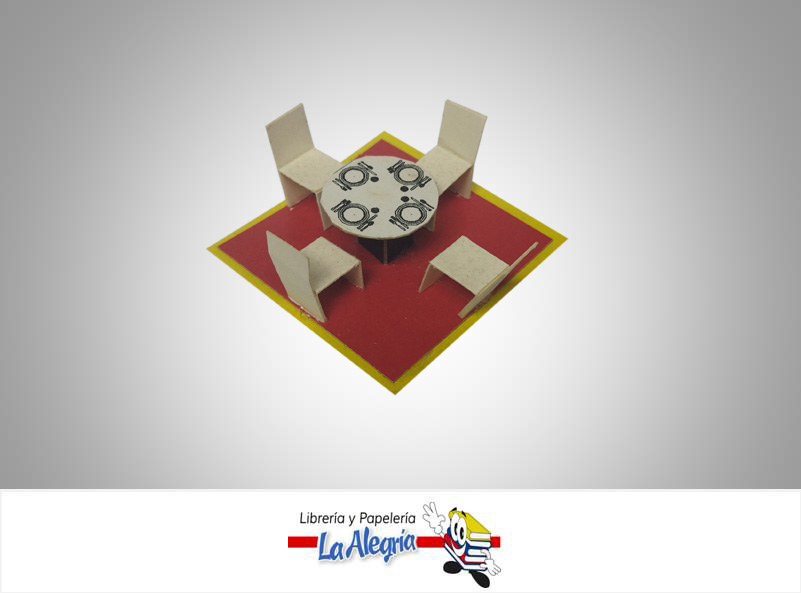 COMEDOR P/MAQUETA ESC 4 PUESTO 1:50 UND MARCA S/M   