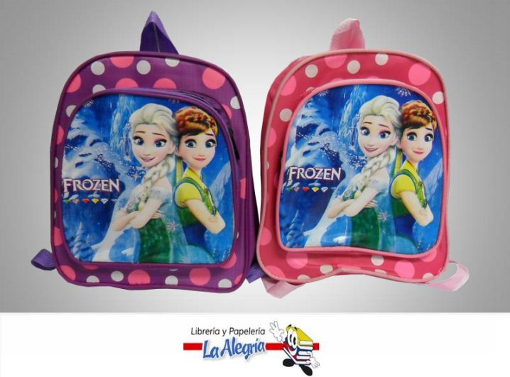 MORRAL ESCOLAR FROZEN C/PUNTOS MARCA S/M   
