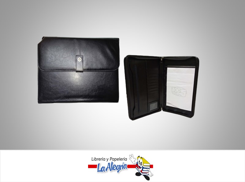 CARPETA EJECUTIVA OFICIO NEGRO UND MARCA TOP FIVE