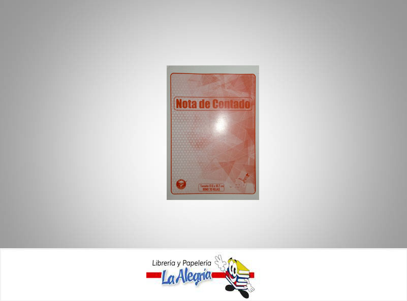 NOTA CONTADO PQ 13X10 CM 70H UND    