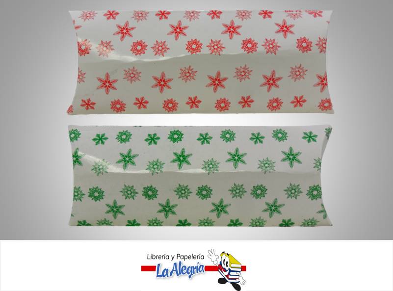 CAJA DE REGALO 17,5X7,5 D/NAVIDAD MARCA S/M   