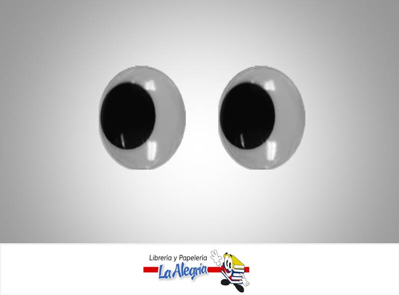 OJO LOCO REDONDO 20MM NEGRO UND MARCA S/M   