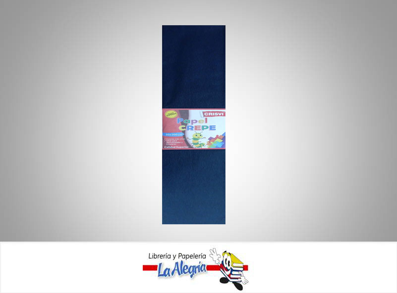 PAPEL CREPE 50X200 CM NEGRO UND MARCA CRISVI   