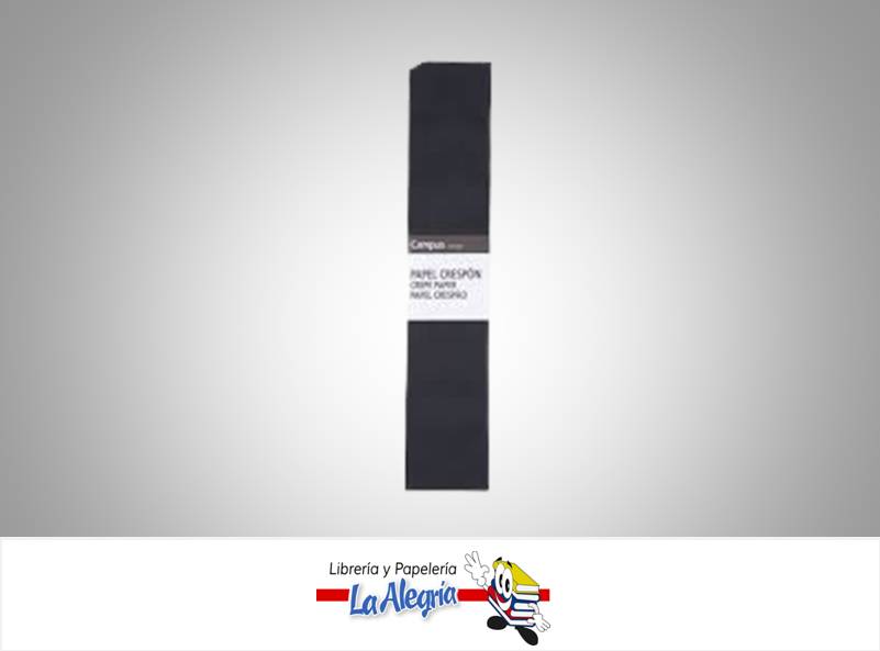 PAPEL CREPE 50X200 CM NEGRO UND MARCA OFFICE PRO   