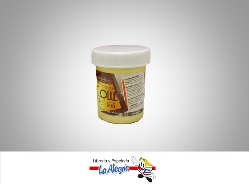 PINTURA PERLADA 65GR AMARILLO SUBLIME MARCA COLLET   