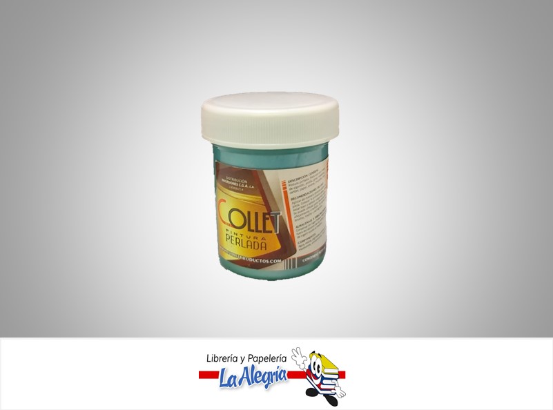 PINTURA PERLADA 65GR VERDE COLIBRI MARCA COLLET   