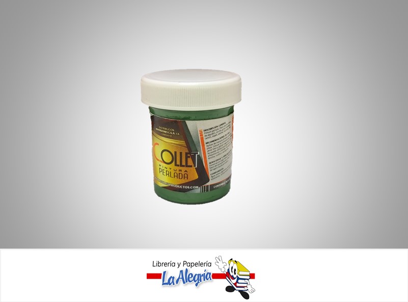 PINTURA PERLADA 65GR VERD BOSQUE MARCA COLLET   