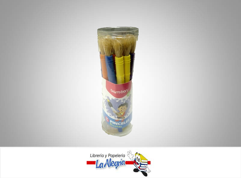 PINCEL ESCOLAR NATURAL REDONDO UND MARCA BAMBARY