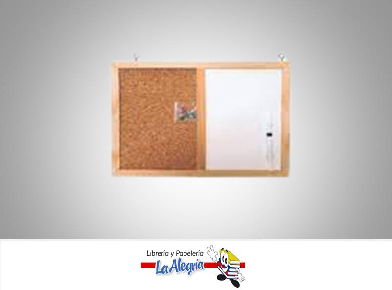 PIZARRA/CARTELERA 45X30 CM MARCO/MADERA MARCA OK   