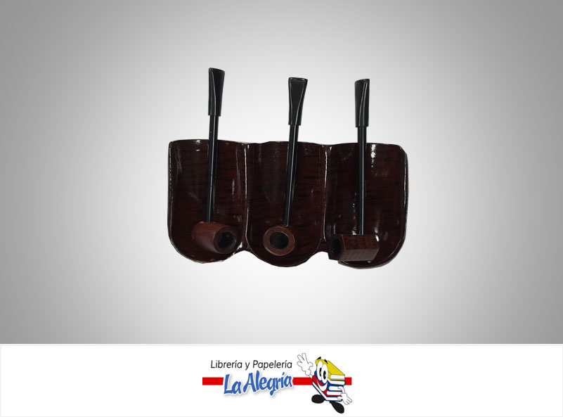 PORTA PIPA DE MADERA (PARA 3 PIPAS)    