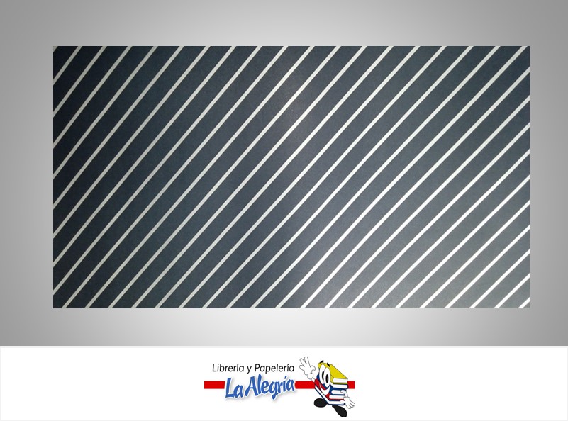 PAPEL DE REGALO LINEAS TRANSVERSALES 66X46 CM AZUL/GRIS UND MARCA PAPURRI