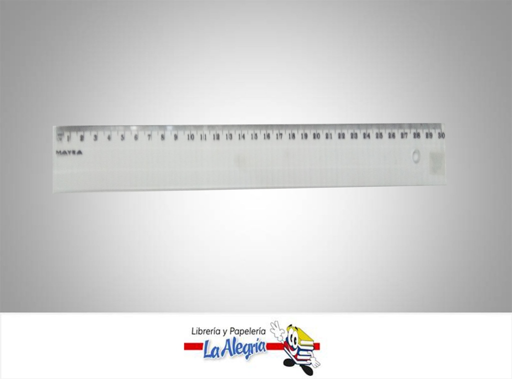 REGLA ACRILICA 30CM MARCA MAYKA   