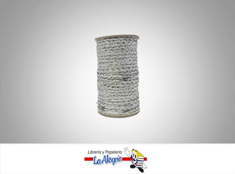 CINTA ZIG ZAG 02MM PLATEADO XMETRO MARCA S/M   