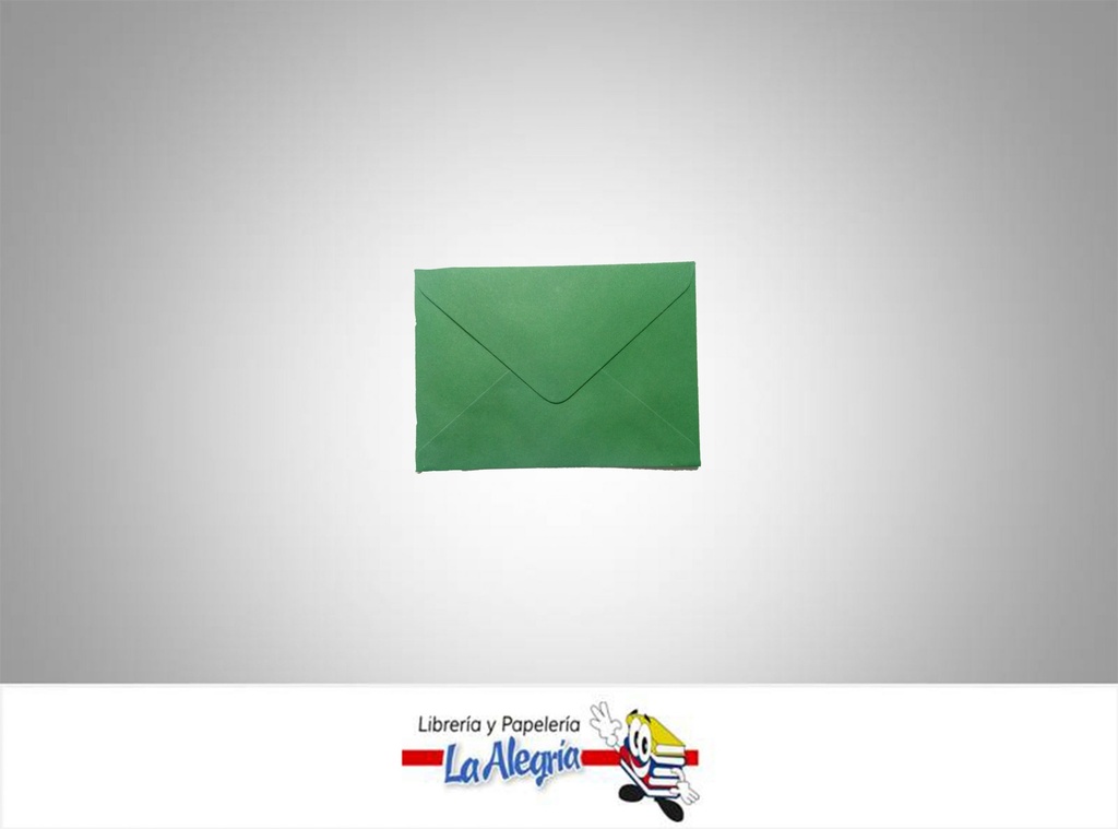 SOBRE NRO3 10,8X7,1 CM VERDE UND    