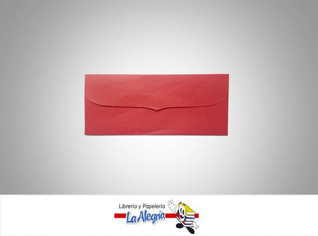 SOBRE NRO20 20,1X9,5 CM ROJO UND MARCA S/M   